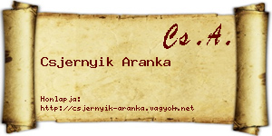 Csjernyik Aranka névjegykártya